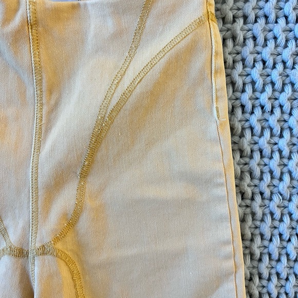 NWT Zara Set of Stretch Denim Racer Back Crop Top and Bike Shorts - Picture 11 of 13